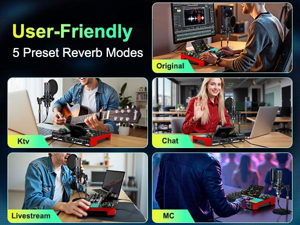 【Live Exclusive】 Tenlamp G10-P15 Mixing Sound Card Kit, customizable sound effects, two-level noise reduction, equipped with a condenser microphone, suitable for livestreaming, gaming, singing, podcasting, and more