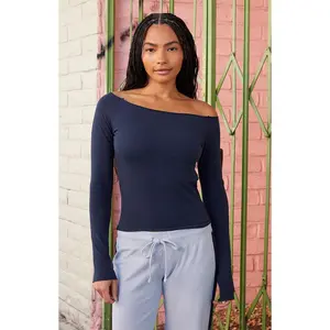 John Galt Women's Navy Bonnie Long Sleeve Top