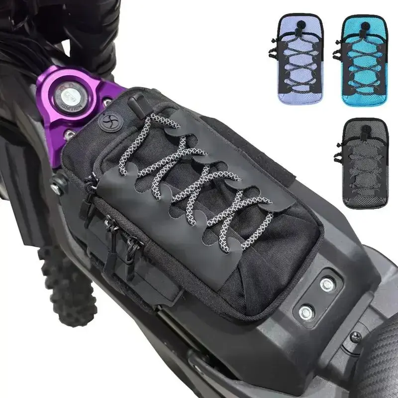 Secure Strap Outdoor Gear Pouch - Multi-Purpose Motorcycle/Bike Storage Bag, Durable Travel Accessory for Tools & Essentials