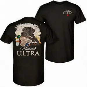 Michelob Ultra Black Lab & Duck Hunting Tee |   Perfect for Outdoor Enthusiasts! Limited Edition Michelob Ultra Lab Retriever Shirt |   Hunting & Beer Lover Must-Have Hunting Season Mode On: Michelob Ultra Black Lab Graphic Tee