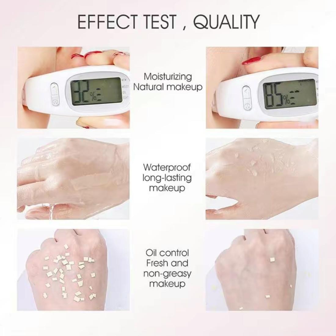 3-in-1 Tinted Moisturizer Facial Serum SPF 50PA+++ Universal Matte Sunscreen, Hydrating Hyaluronic Acid Face Primer Color Correcting Brightening Oil Control For Sensitive Skin