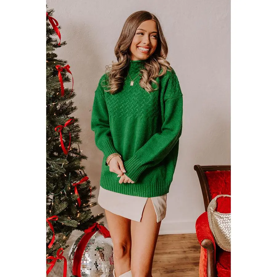 Evergreen Dreams Knit Sweater