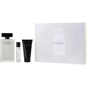 Narciso Rodriguez Pure Musc Set-Eau De Parfum Spray 3.3 Oz & Body Lotion 1.6 Oz & Eau De Parfum Spray 0.33 Oz Mini For Women