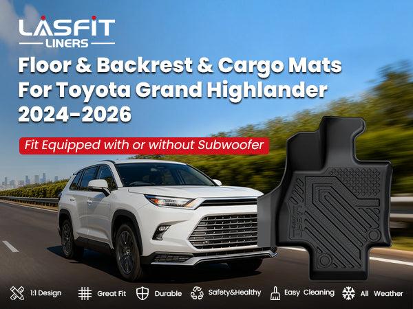 Lasfit fit for 2024-2026 Toyota Grand Highlander Floor Mats or Cargo Mat, Fit Gas & Hybrid Lasfit fit for 2024-2026 Toyota Grand Highlander Floor Mats or Cargo Mat, Fit Gas & Hybrid