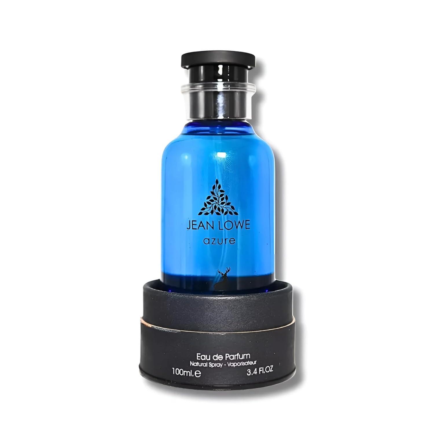 Maison Alhambra Jean Lowe Azure Eau de Parfum Spray 3.4 Ounce 100 ml for Unisex Fragrance with Bergamot, Jasmine, Cedarwood, Ambergris & Musk