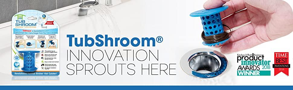 TubShroom Tub Hair Catcher Drain Protector for Bathtub Shower Pet Wipe Bathroom Organizer Bathroom Accessory