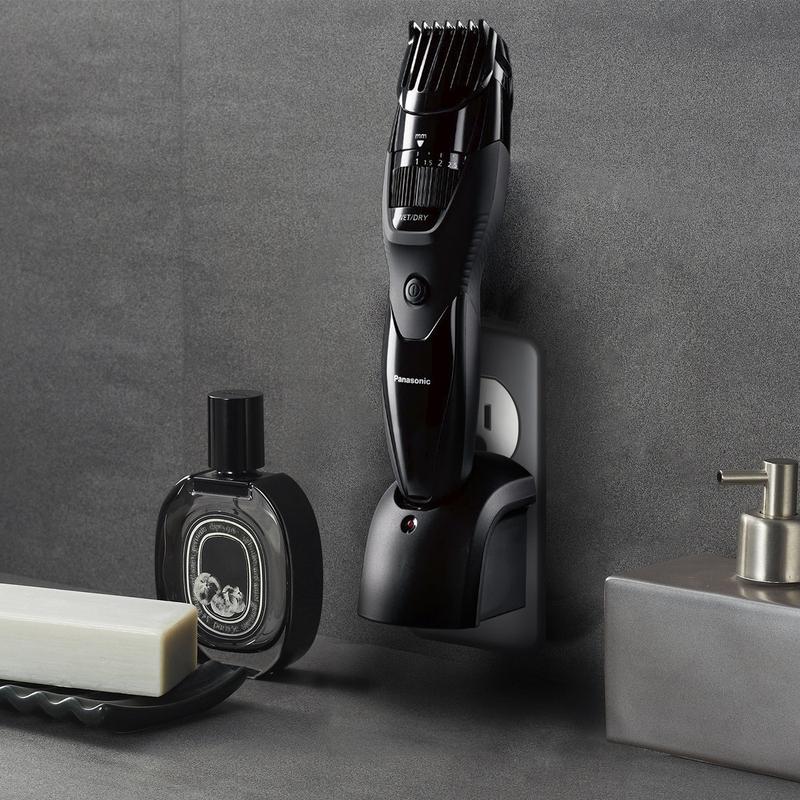 Beard & Hair Trimmer, 19 Length Settings with Adjustable Trim Dial and Comb Attachment, Comfort Grip, Showerproof Design