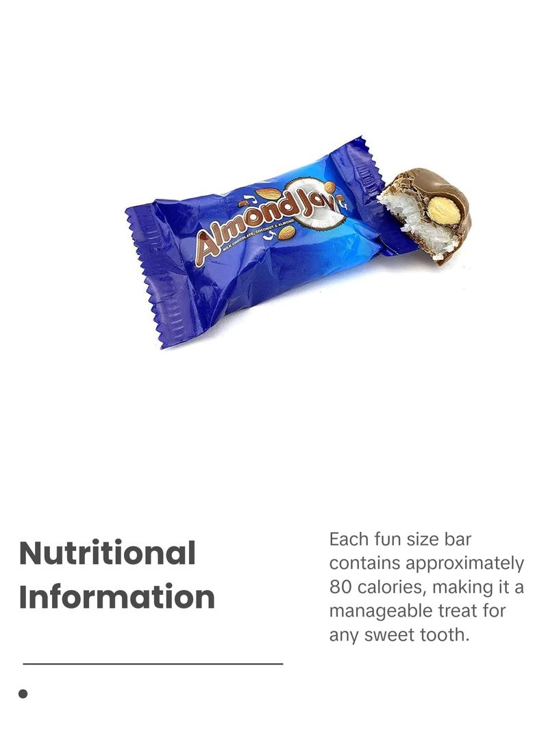 Almond Joy Fun Size Candy Bars in Resealable Bag –  Available in 1 lb, 2 lb, 3 lb, and 5 lb Snack Bags - TikTok Candy Trend Item