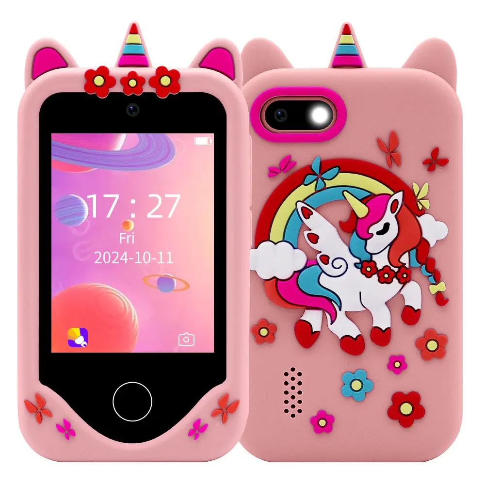 S5 Kids' Gaming Smartphone - Colorful Unicorn Design, HD Camera, Touch Screen, 32GB Card, Festive Gift Pick for Fun and Engaging Young Gamers & Photography Enthusiasts