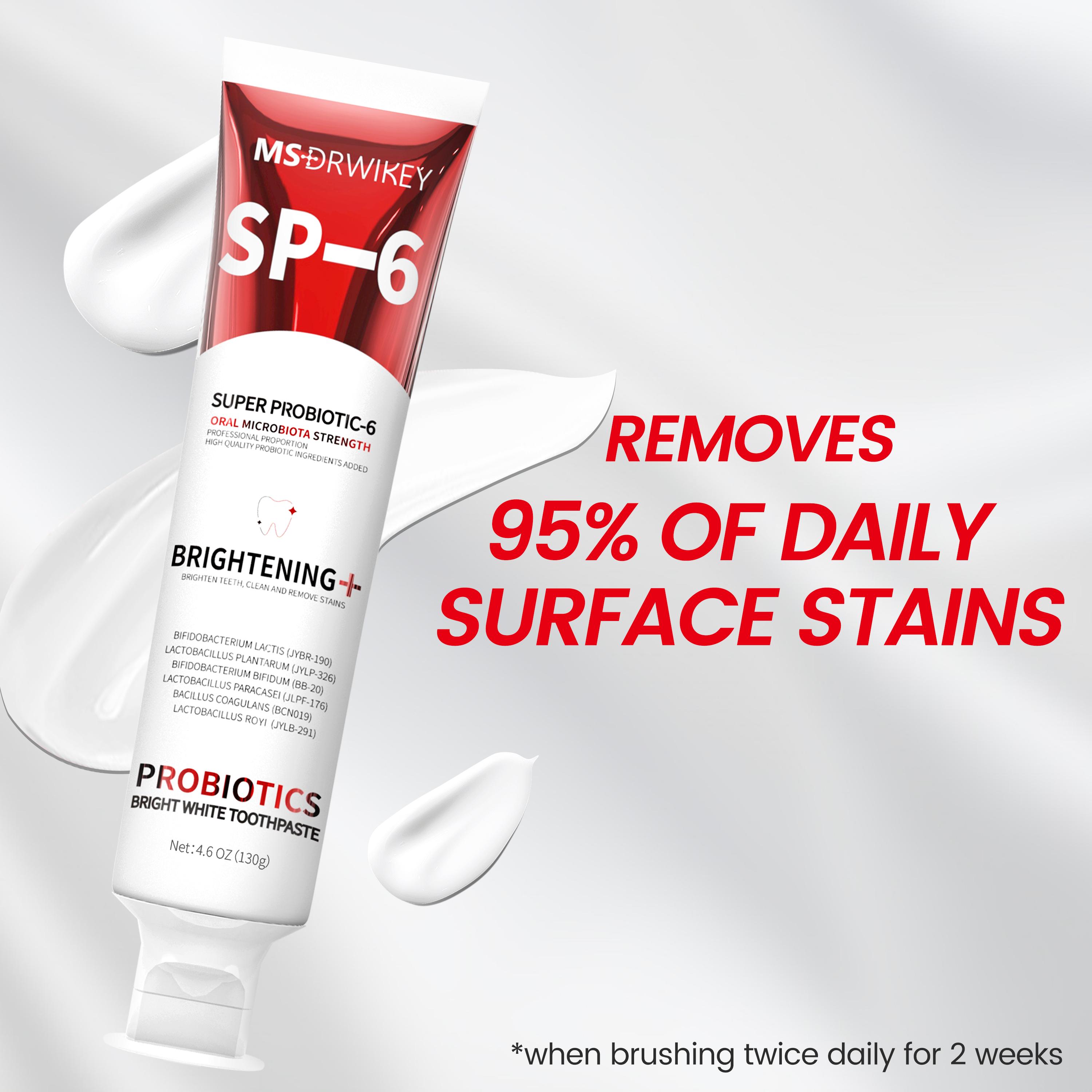 CEELIKE Red SP-6 Super Probiotic Toothpaste & Hydroxyapatite Toothpaste Set – Repairs Teeth, Freshens Breath, and Enhances Oral Health