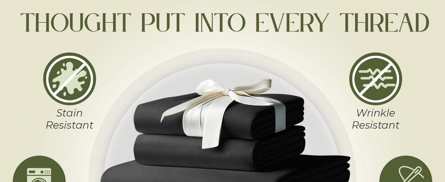 DECOLURE Bamboo Sheets 4pc Set 100% Cooling Viscose Ultra Soft 17 Deep Pocket Double Stitching Must Have for Hot Sleepers OEKO Tex Certified Hypoallergenic