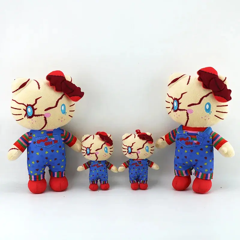 Cute Halloween Creative Clown Resurrection Ghost Baby Chucky Stuffed Plush Doll, Stuffed Animal Collectibles, Kids' Birthday Gift