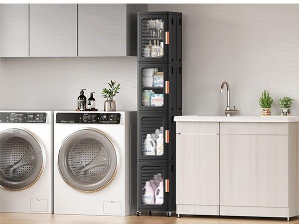 Broview Tall Narrow Storage Cabinet Organizer, Slim Bathroom Cabinets with Doors and Shelves Adjustable, Plastic Kitchen Pantry Organizers and Storages for Small Space, Laundry Broview Tall Narrow Storage Cabinet Organizer, Slim Bathroom Cabinets with Doors and Shelves Adjustable, Plastic Kitchen Pantry Organizers and Storages for Small Space, Laundry