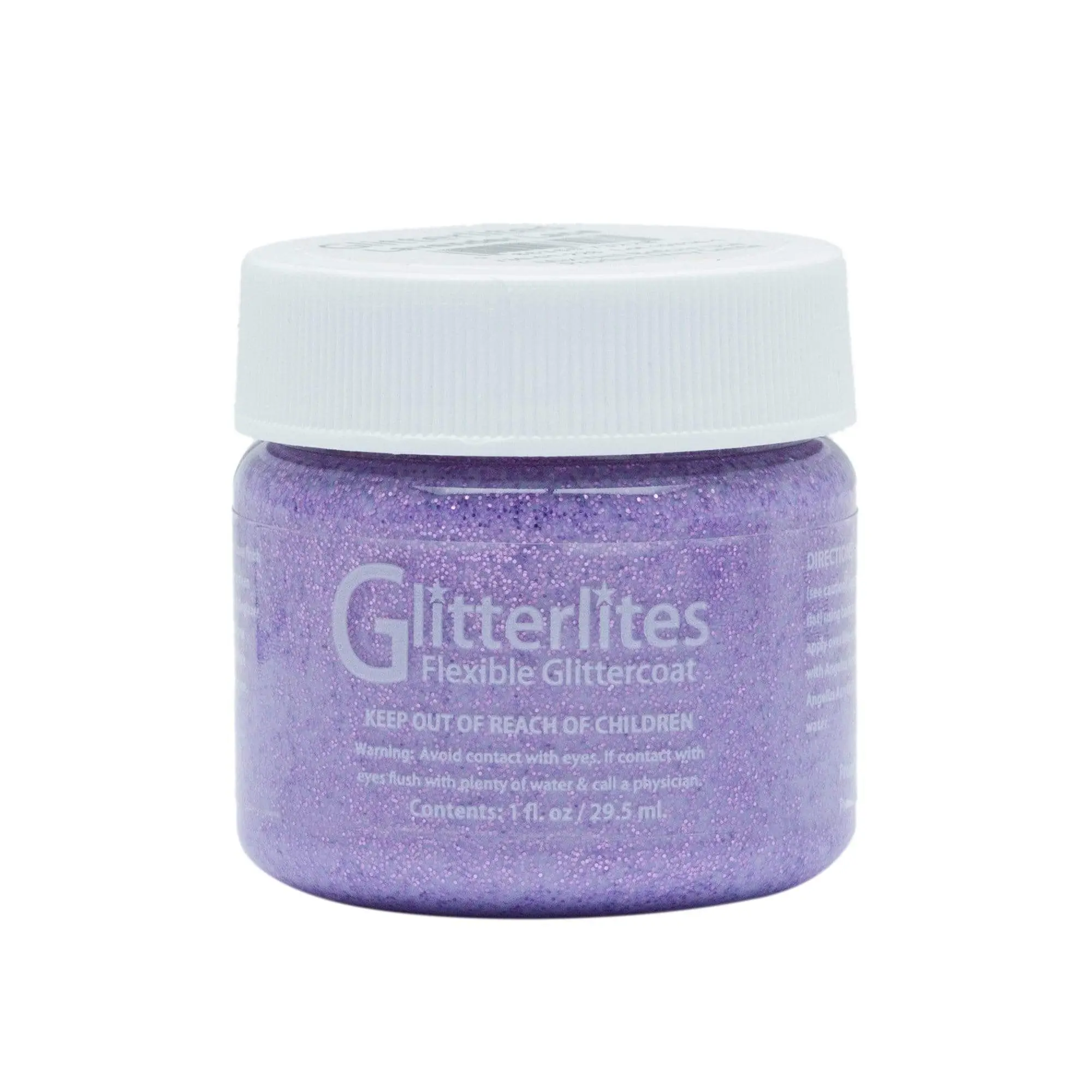 Angelus Glitterlites Paint - Lavender Lace, Flexible Glitter Paint, Will Not Crack Or Flake, Glitter Paint For DIY Costumes