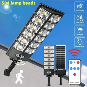 Super Bright Solar Powered Street Light Waterproof Remote Control Outdoor Flood Light for Patio Pathway Yard Park Lawn lighting smart hood ink