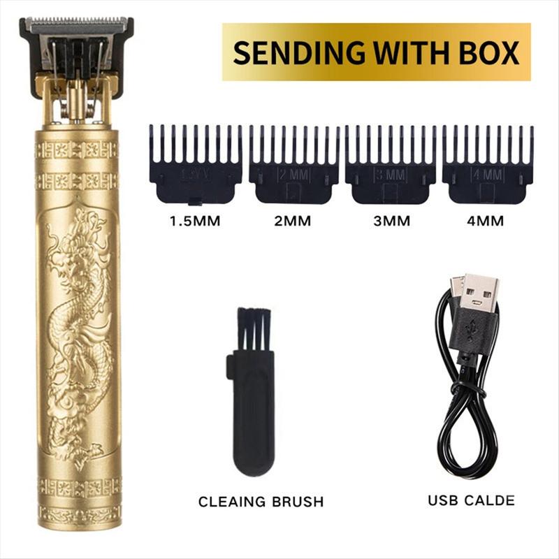 Haircut Razor for Men Recharge Shaver Adult Electric Vintage Clipper Razor Home USB Charging Barber Shop B
