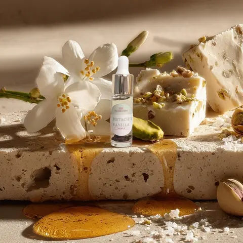 Pistachio Vanilla Dry Body Oil | Gourmand Pistachio Body Oil | Fast-Absorbing Luxury Glow Oil