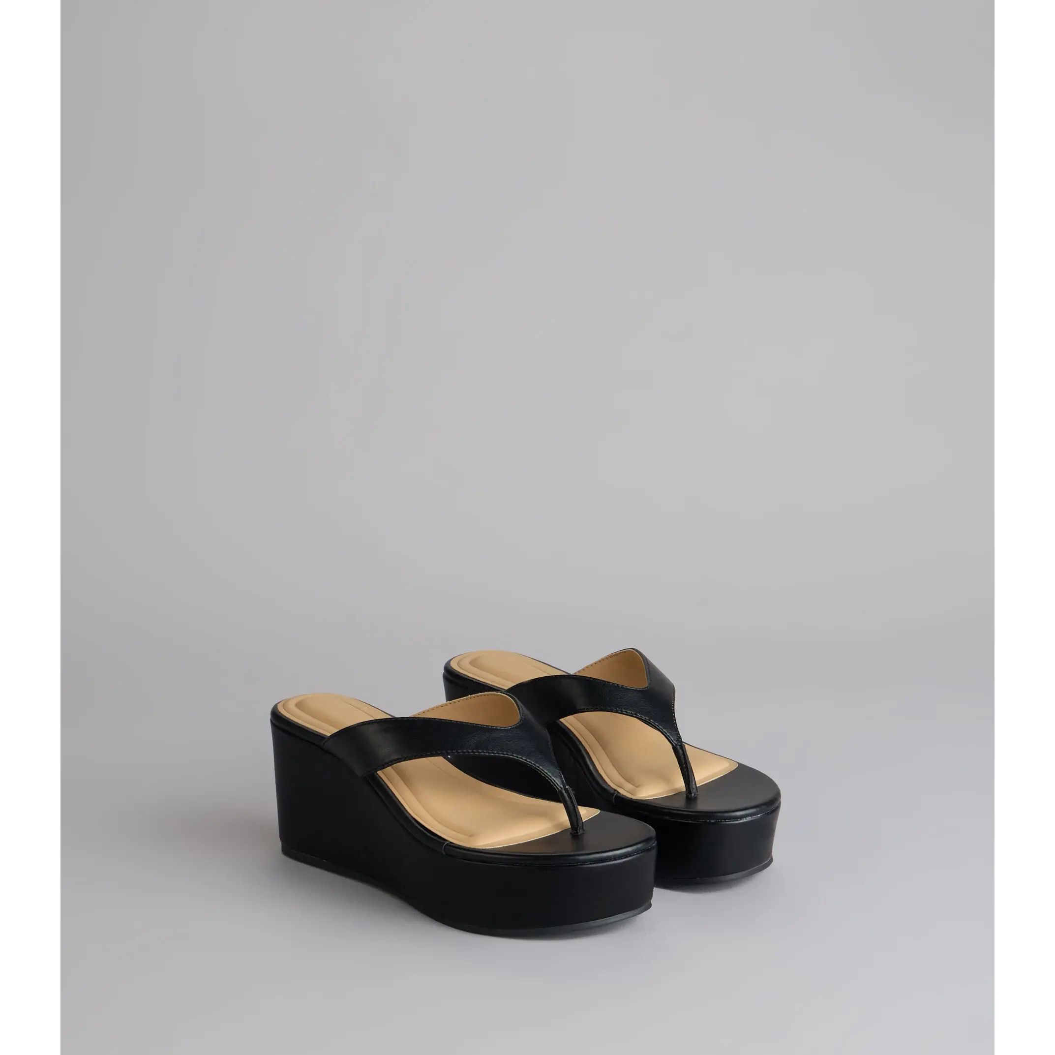 Elevated Thong Platform Wedge Sandals Elevated Thong Platform Wedge Sandals