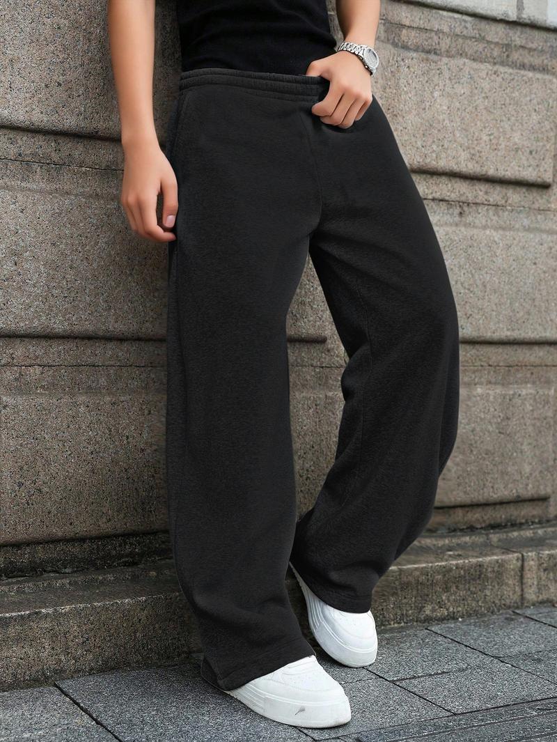 Boys jogger pants for winter Casual Outdoor Street Pocket Straight Trousers Sports Pants for Autumn