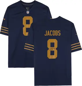 Josh Jacobs Green Bay Packers Autographed Nike 1923 Throwback Navy Game Jersey - Fanatics Authentic Certified