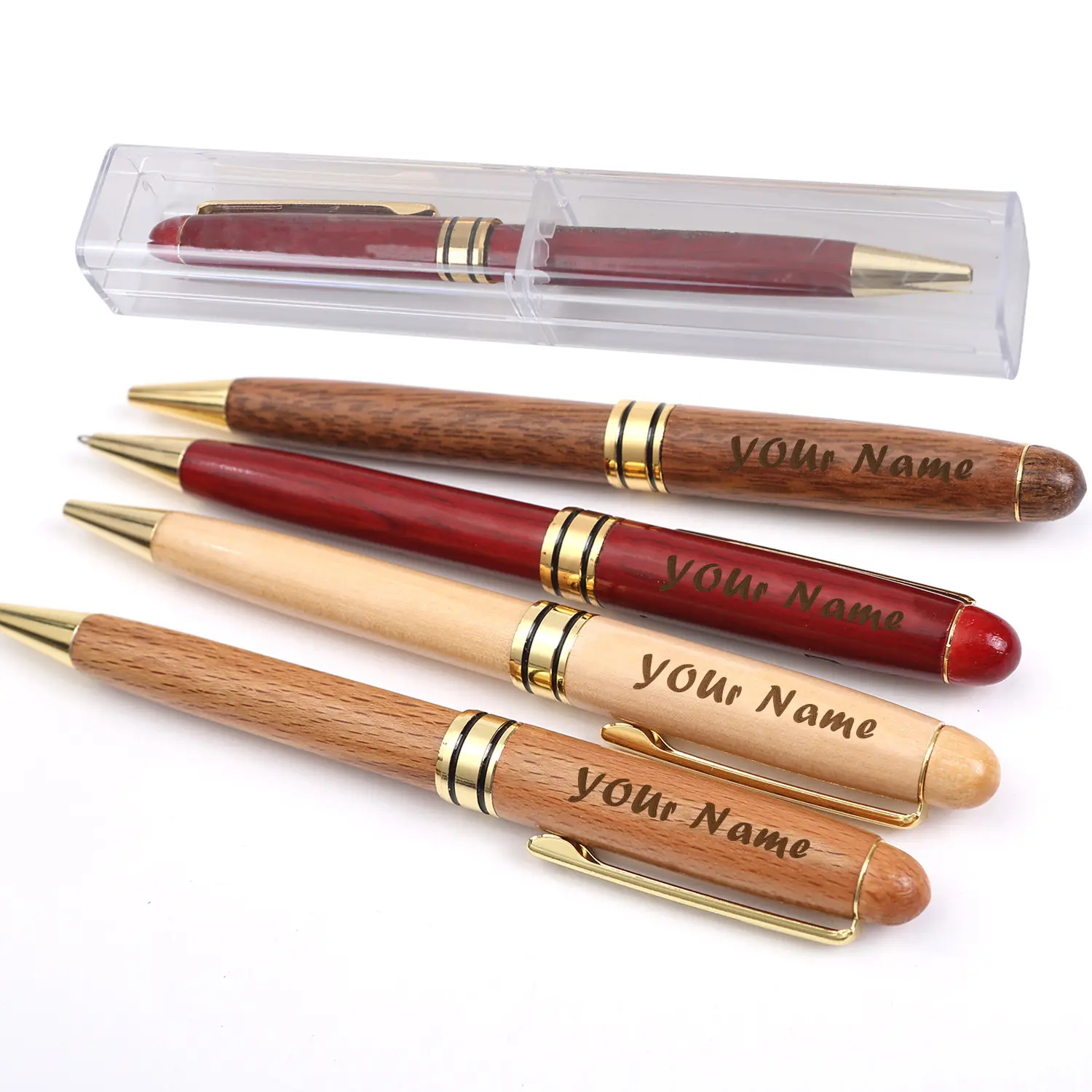 PERSONALIZED NATURAL Wood Pen, Engraved Wooden Pens, Rosewood Pens, Multi Color Pens, Laser Engraving Teacher, lawyer, father, boyfriend, Christmas gift