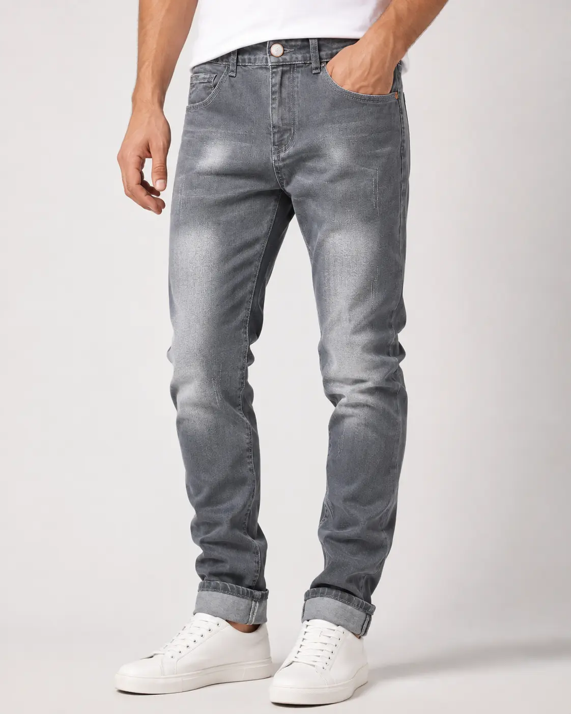 (Back to school)Men's Slim Fit Stretch Jeans Skinny Jeans for Men, Distressed Straight Leg Fashion Casual Popular Chic Comfort Flex Waist Denim Pants, Menswear Classic Street Style Cotton Fabric Jean Natural Hipster Personalized Stylish Jeans