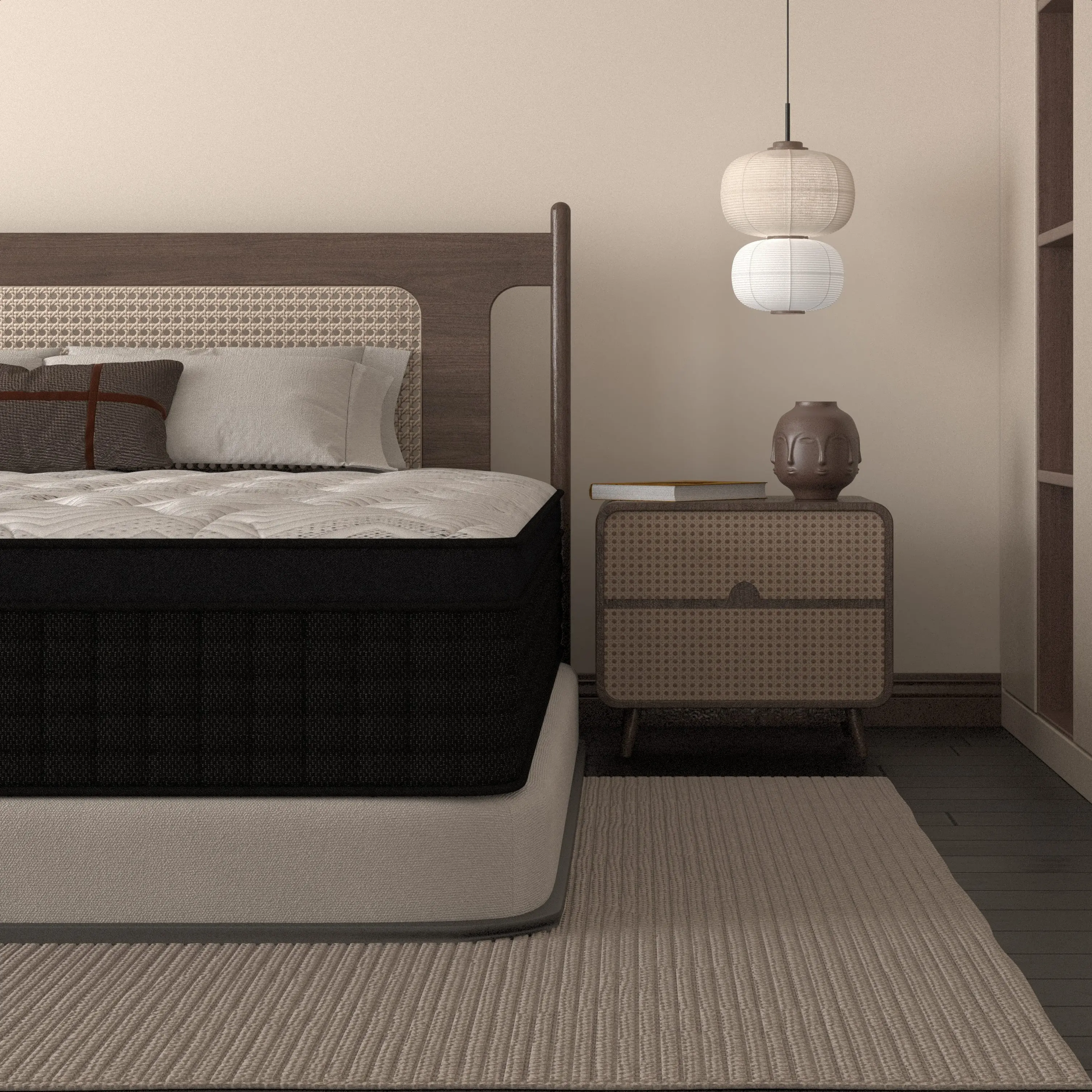 MRH Hybrid Memory Foam Mattress - 10" 12" 14" Queen Size with Ergonomic Springs & 7-Zone Motion Isolation for Comfortable Sleep Zero Pressure Foam sohochic
