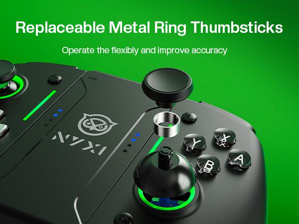 NYXI Hyperion Pro Wireless Switch Controller with Hall Effect Joystick & 6-Axis Gyro – Perfect Gift for Gamers Console Adjustable Grip Lights Memory Metal Gaming Items
