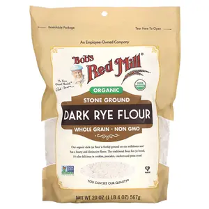 Bob's Red Mill Organic Dark Rye Flour, Whole Grain, 20 oz (567 g)
