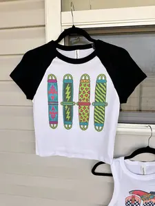 Neon Cinches Crop Tee