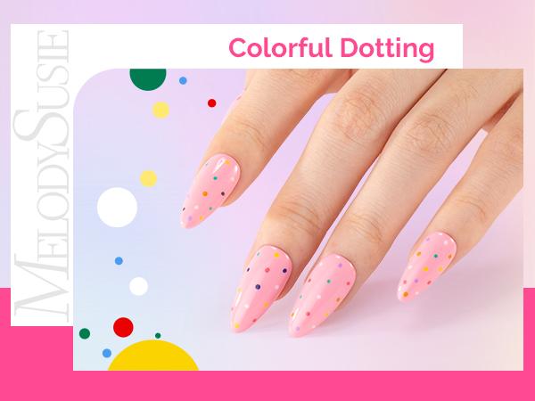 MelodySusie Nail Art Pens Set 0.5MM Nail Polish Pens for Nail Art, Nail Dotting Tool, Drawing Pen for Nail Design for Salon and DIY at Home MelodySusie Nail Art Pens Set 0.5MM Nail Polish Pens for Nail Art, Nail Dotting Tool, Drawing Pen for Nail Design for Salon and DIY at Home