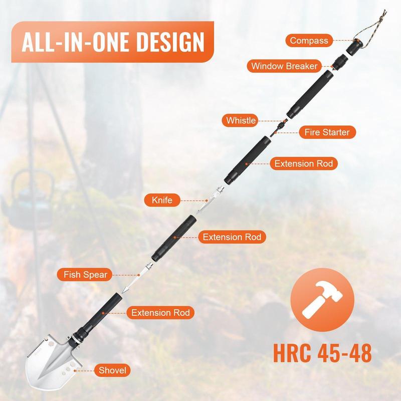 Survival Shovel 13 in 1 Camping Shovel Folding Multitool Portable Compact VEVOR Super Brand Day