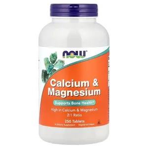 NOW Foods Calcium & Magnesium, 250 Tablets