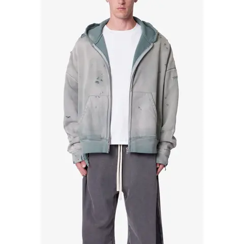 mnml Distressed Thermal Lined Hoodie