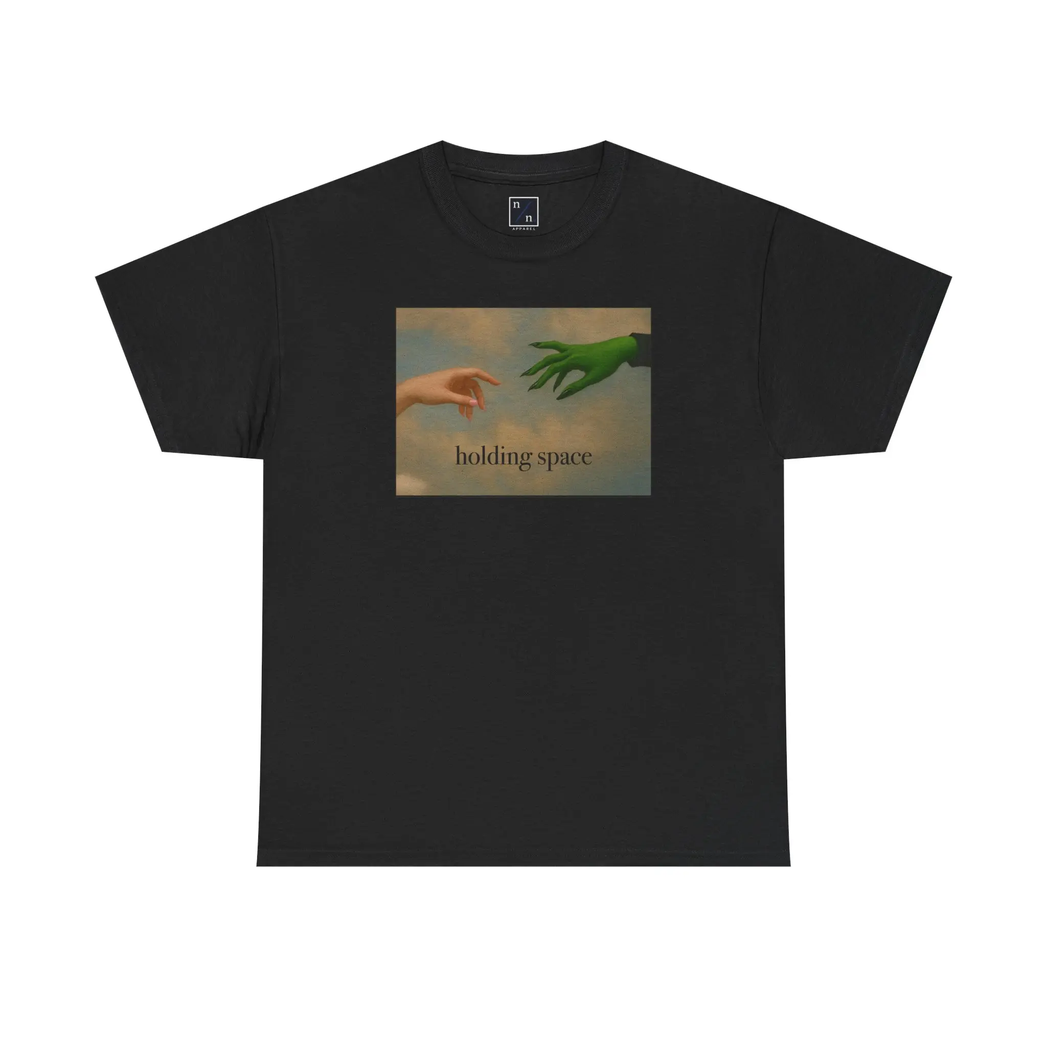 Holding Space Unisex Heavy Cotton Tee, Wicked Inspired Hand Graphic Tee, Emotional Broadway T-Shirt, Motivational Shirt, Casual Wear