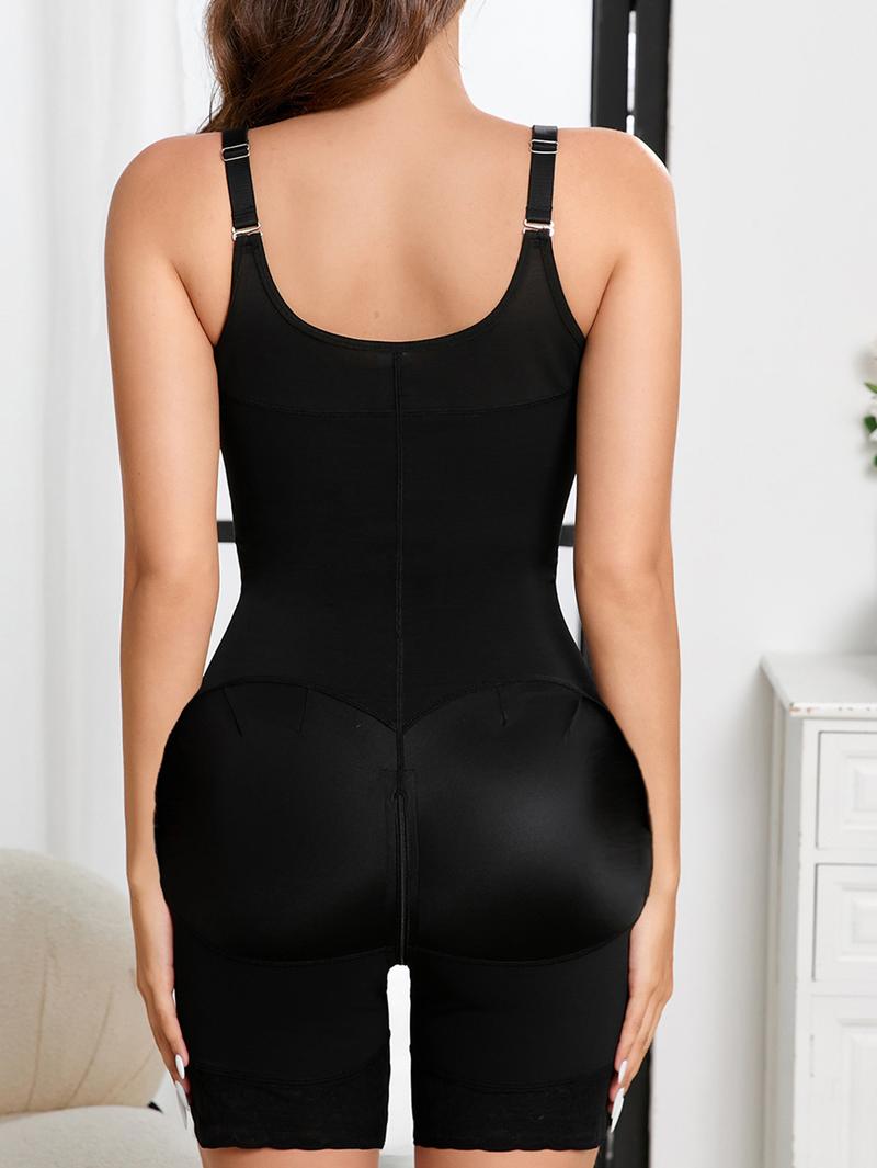 Colombianas Shapewear Tummy Control & Butt Lifter with Zipper Crotch Detachable Shoulder Strap for Adjustable Fit