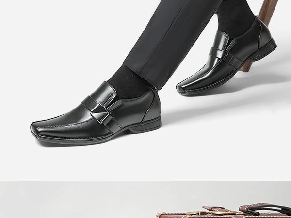 Bruno Marc Men's Giorgio Leather Lined Dress Loafers Shoes Footwear