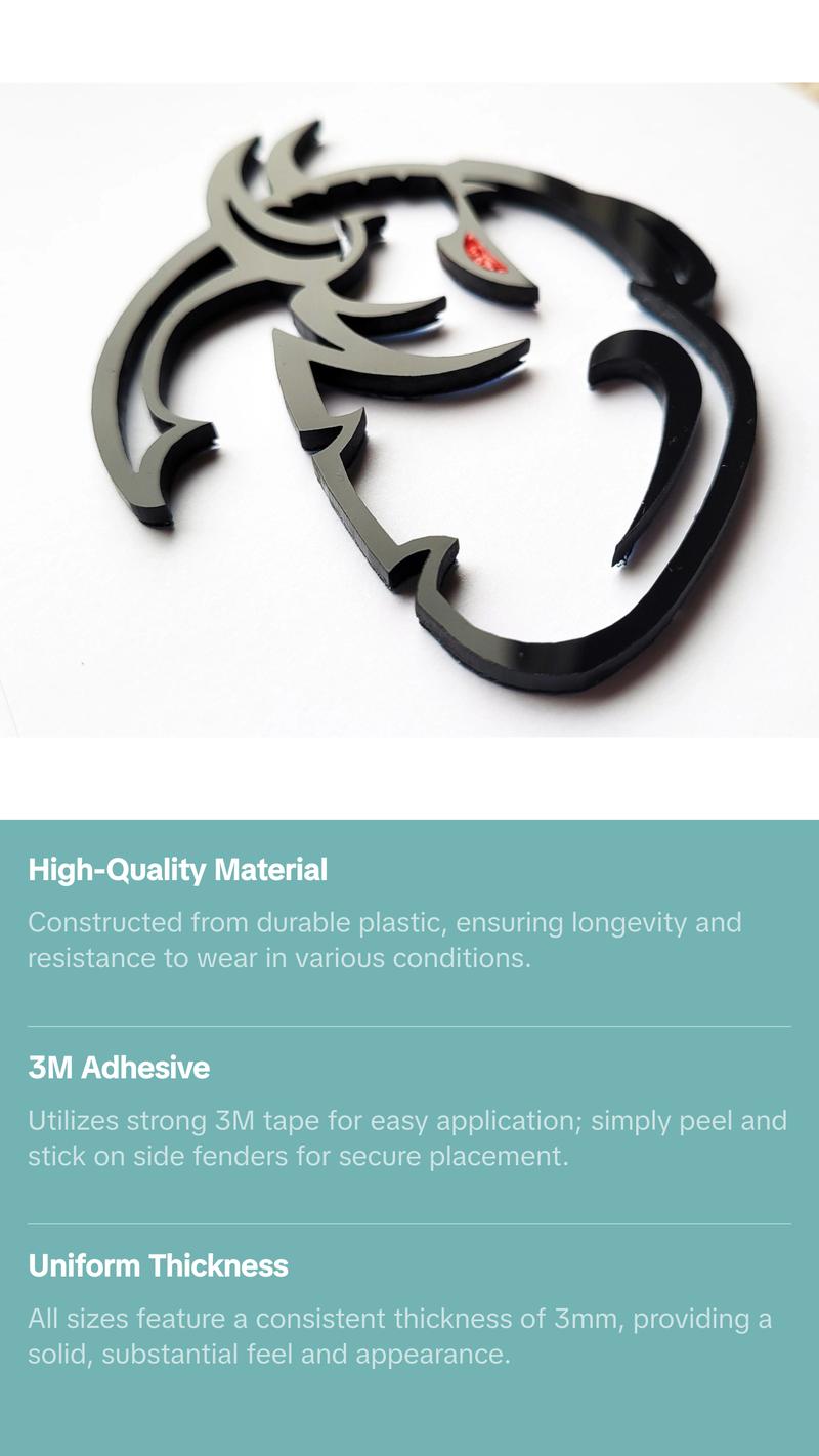 2x Elephant Hellephant SRT Badge Emblem Logo for Dodge Challenger Charger TRX