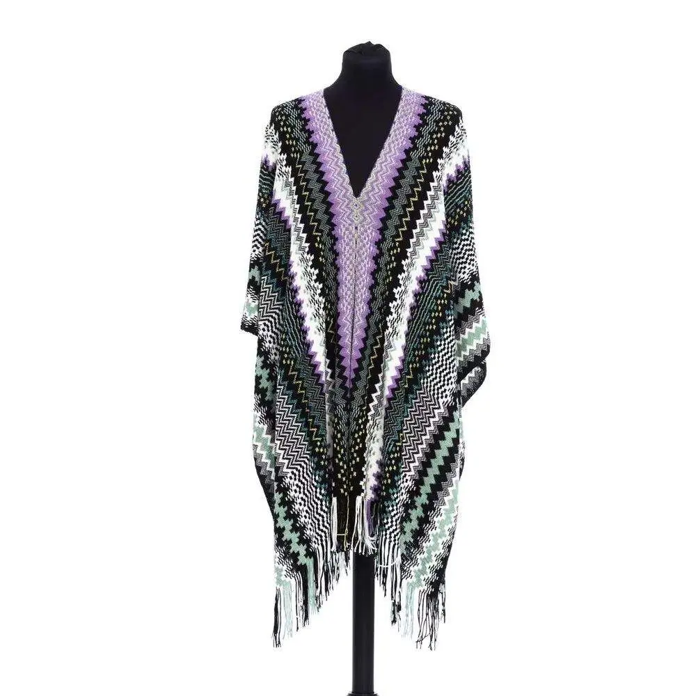 Missoni Multicolor Wool Poncho