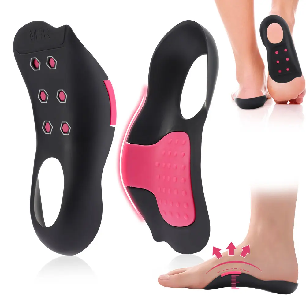 YYW1 Arch Support Insoles, Supportive Soles, Lightweight Insoles, Cushioned Insoles, 1 Pairs Removable Cushioning Foot Heel Pad Flat-Feets, Running Hiking Training Shock Absorption Shoe Inserts, Shock Absorbing Insoles