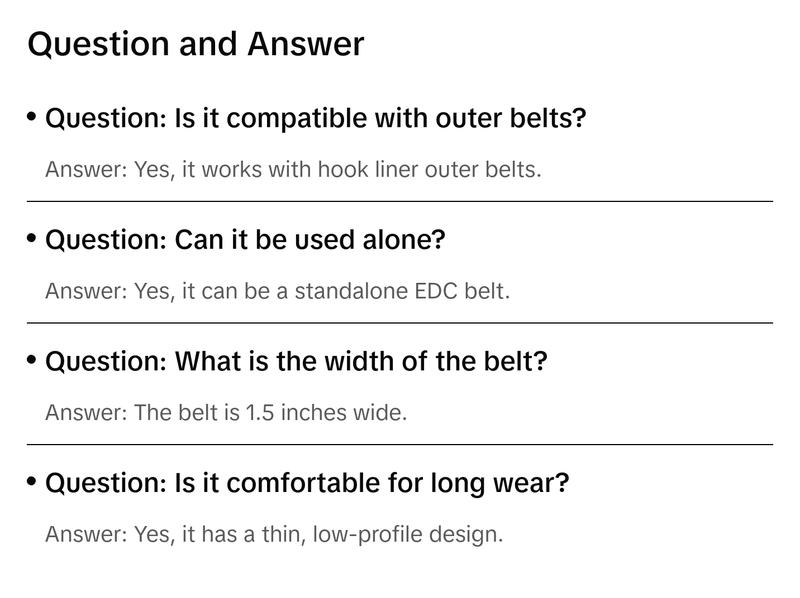 Loop Liner Inner Belt