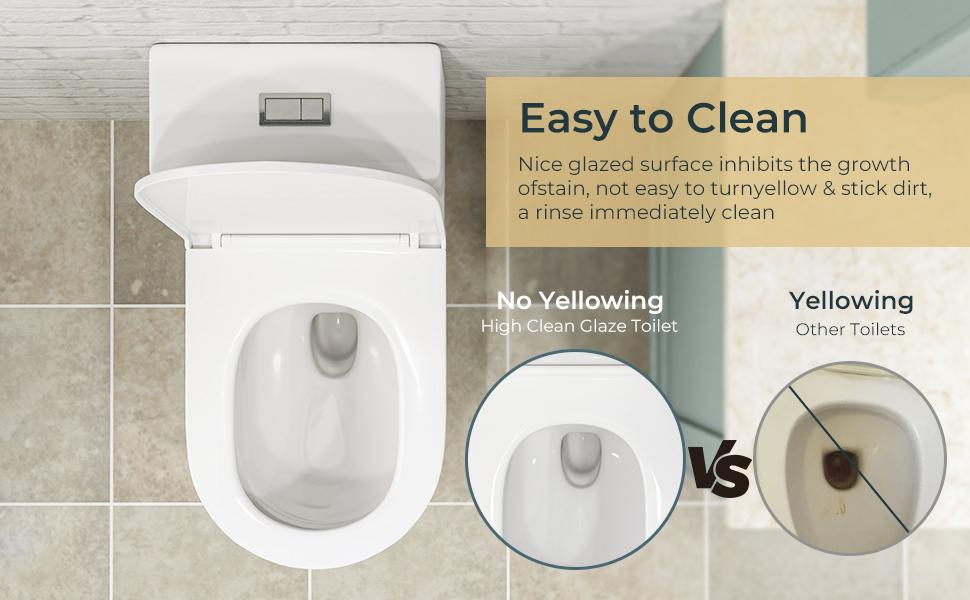 Compact One-Piece Elongated Toilet Dual Flush 1.1/1.6 GPF Siphon Flushing, 12 inch Rough-In, 16-1/8 inches Comfort Standard Height, Quiet Soft-Close Seat, Fully Skirted Easy-Clean Design Compact One-Piece Elongated Toilet Dual Flush 1.1/1.6 GPF Siphon Flushing, 12 inch Rough-In, 16-1/8 inches Comfort Standard Height, Quiet Soft-Close Seat, Fully Skirted Easy-Clean Design