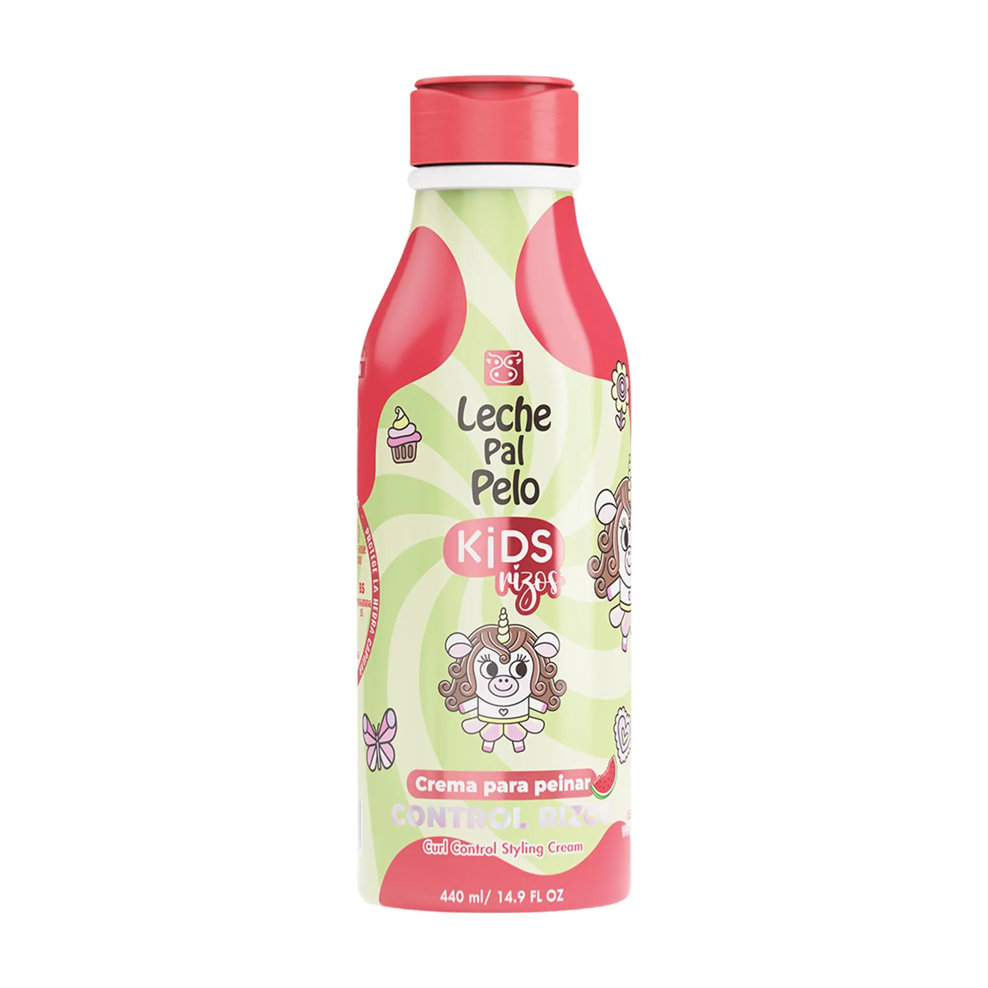 Leche Pal Pelo Kids Curly - Curl Control Styling Cream - Hair Cream with Coconut Oil, Jojoba Oil, Oat Milk, Shea Butter - Moisturizes Curls - 14.9 oz