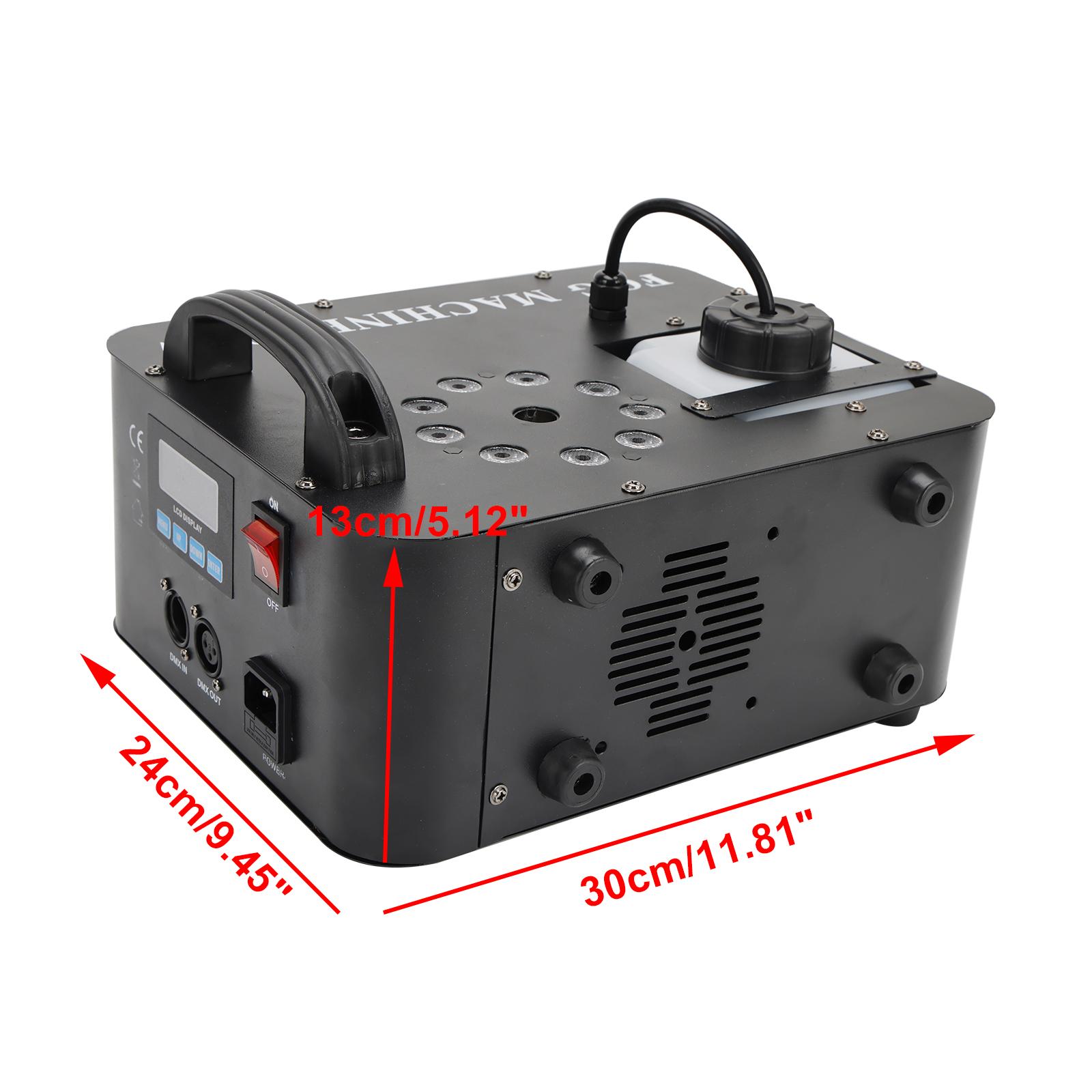 1500W/900W/400W RGB Automatic LED Color Fog Machine Stage Light Fogger Spray Smoke Effect for Home Party DJ Clubs