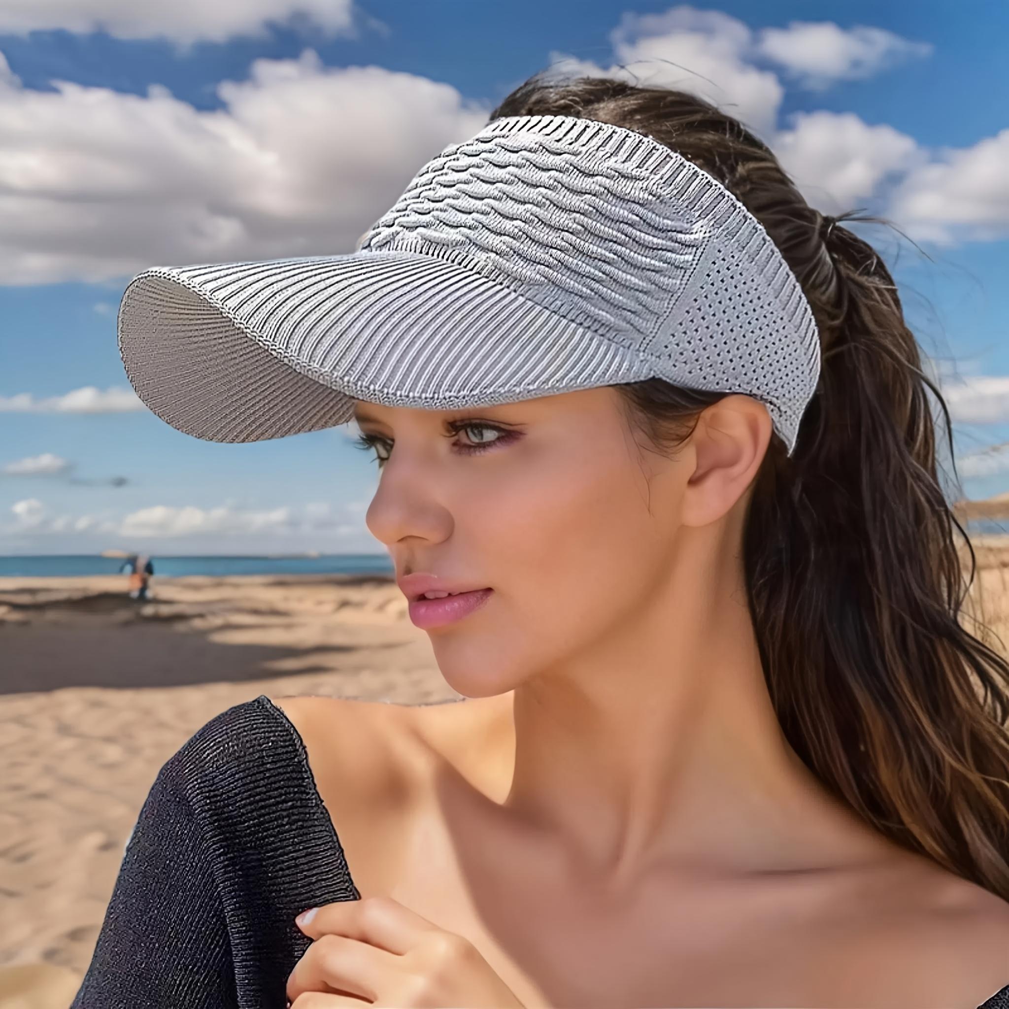 4-Piece Set - Women's Outdoor Sports Baseball Cap, Open-Top Sun Hat, Sun Protection Hat 4-Piece Set - Women's Outdoor Sports Baseball Cap, Open-Top Sun Hat, Sun Protection Hat