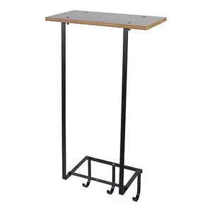 Improvements 28" Vertical Towel Storage with Top Shelf and Hooks