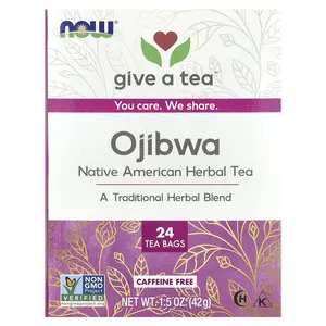 NOW Foods Ojibwa Tea, Caffeine Free, 24 Tea Bags, 1.5 oz (42 g)