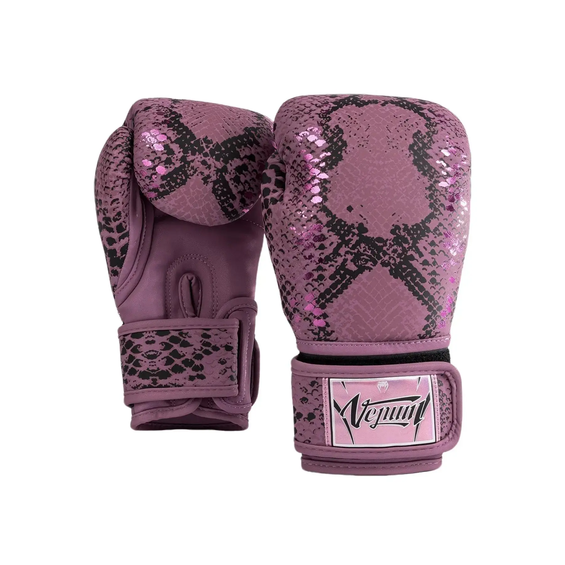 Venum Amazonia Muay Thai Boxing Gloves - Purple, 100% Premium PU, Triple-Density Foam, Adjustable Wrist Strap, Ergonomic Design, Reinforced Seams, Martial Arts Style Boxing, Kickboxers