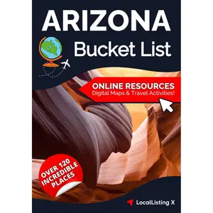 Arizona Bucket List Adventure Guide: 120 Hidden Gems and Iconic Destinations to Discover Stunning Landscapes, and Offbeat Trails (Paired with Digital Access to Interactive Maps) Paperback – December 4, 2024