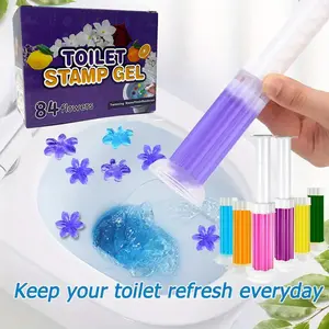 IDGAN-Toilet Gel Stamp 3-Pack | 6 Fresh Scents | Long-Lasting Deodorizing Bathroom Cleaner